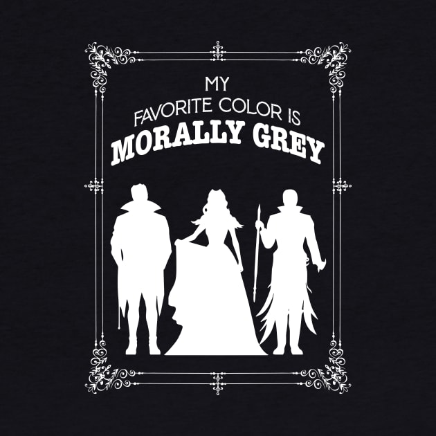 Morally grey, Funny reading gift for book nerds, bookworms by OutfittersAve